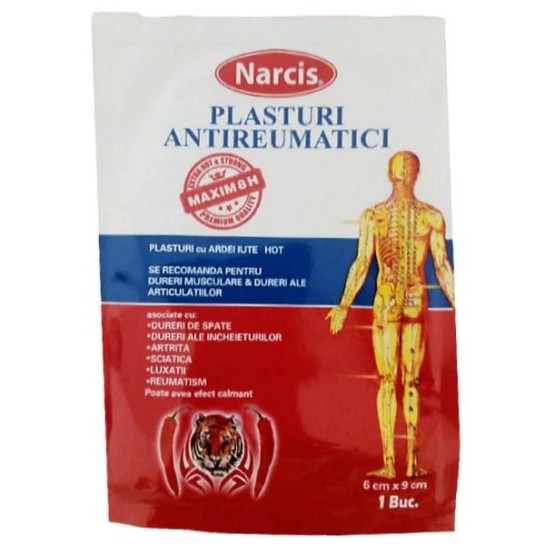 Plasturi antireumatici, 6cm x 9cm, Narcis