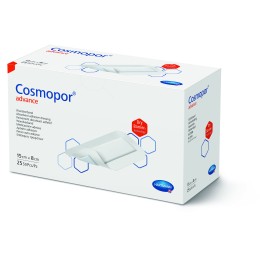 Cosmopor Advance, Plasture steril cu corp absorbant si margini autoadezive, 15 x 8 cm, 25 bucati, Hartmann