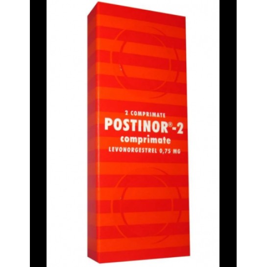Postinor-2, 750mcg, 2 comprimate, Gedeon Richter