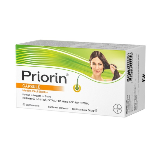 Priorin, mentine părul sănătos, 60 capsule