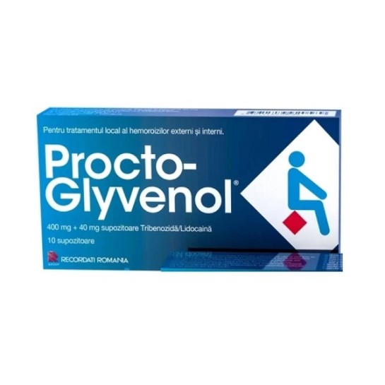 Procto - glyvenol, 10 supozitoare, Recordati