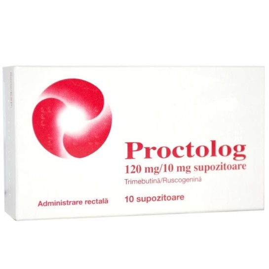 Proctolog, 120mg/10mg, 10 supozitoare, Pfizer