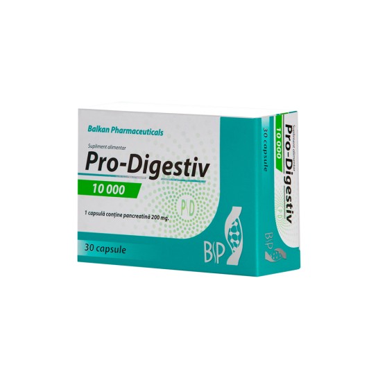 Pro-Digestiv 10000 UI, 30 capsule, Balkan Pharma