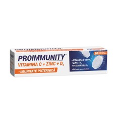 Proimmunity, Vitamina C + Zinc + D3, 20 comprimate, Fiterman