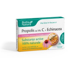 Propolis + Vitamina C naturala + Echinaceea + Miere, 30 capsule, Rotta Natura