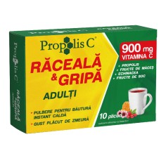 Propolis C raceala si gripa adulti, 10 plicuri, Fiterman Pharma