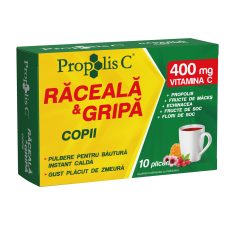 Propolis C raceala si gripa kids, 10 plicuri, Fiterman Pharma