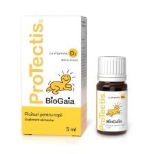 Protectis BioGaia cu Vitamina D3, picaturi pentru copii, 5ml