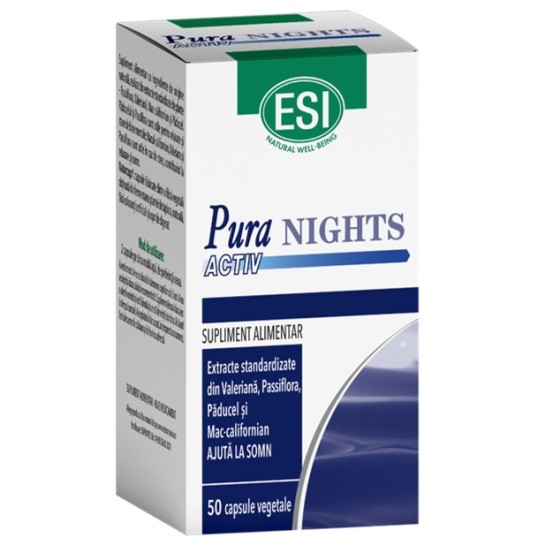 Pura Activ Nights, 50 capsule vegetale, Esi Spa