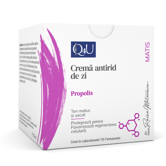 Q4U Cremă antirid cu propolis, 50 ml, Tis