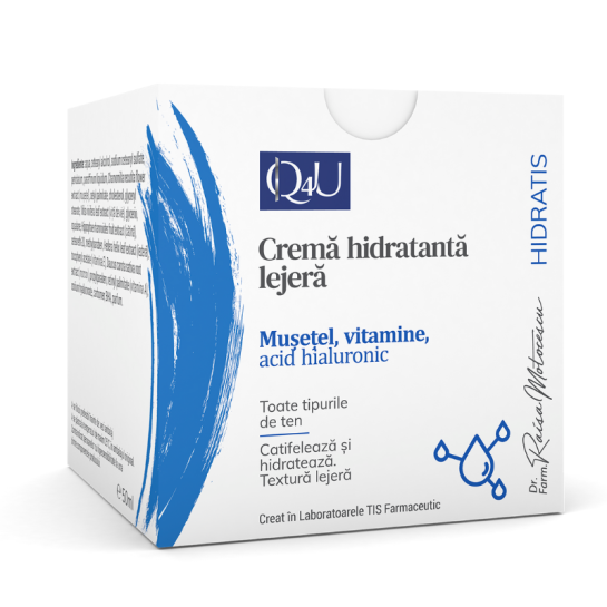 Q4U Cremă hidratantă cu musetel, 50 ml, Tis