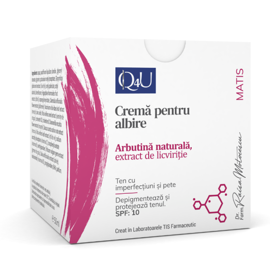Q4U Cremă pentru albire, 50 ml, Tis