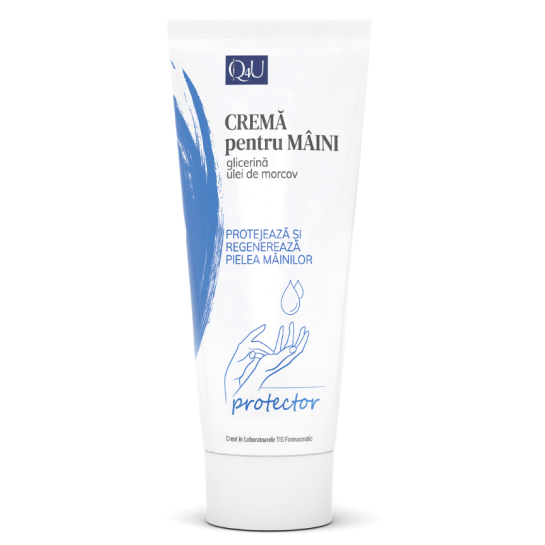Q4U Cremă pentru maini cu glicerină, 100 ml, Tis