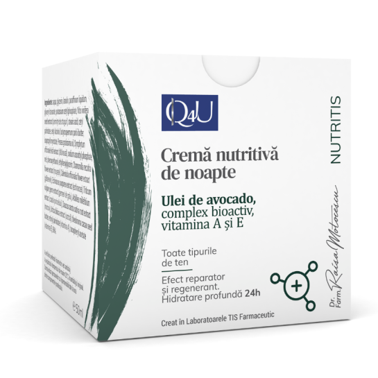 Q4U NutriTIS cremă nutritivă de noapte, 50 ml, Tis
