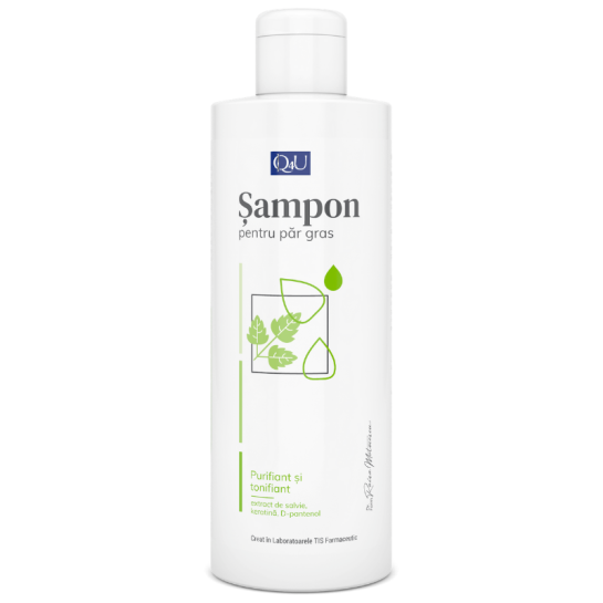 Q4U Sampon pentru păr gras, 250 ml, Tis