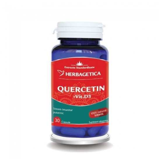 Quercetin+Vitamina D3  30 capsule, Herbagetica