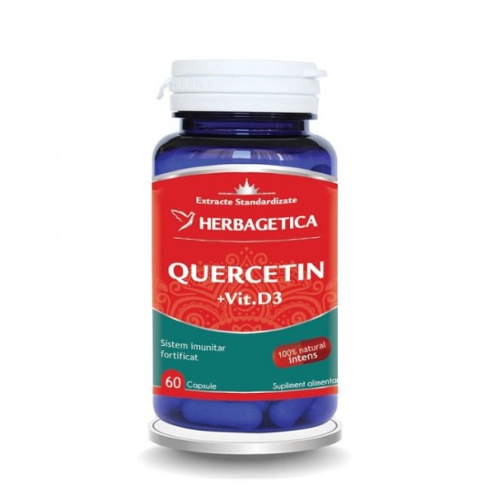 Quercetin+Vitamina D3 60 capsule, Herbagetica