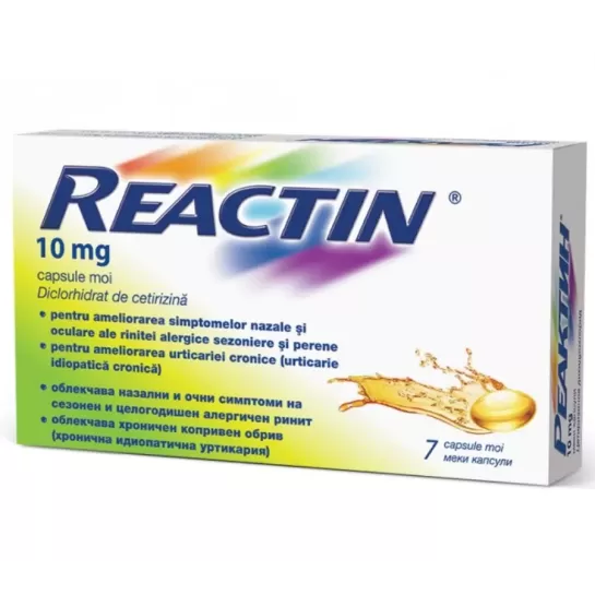Reactin, 10mg, 7 capsule moi, McNeil