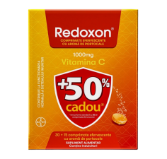 Redoxon Vitamina C 1000mg orange, Pachet promotional 45 comprimate efervescente