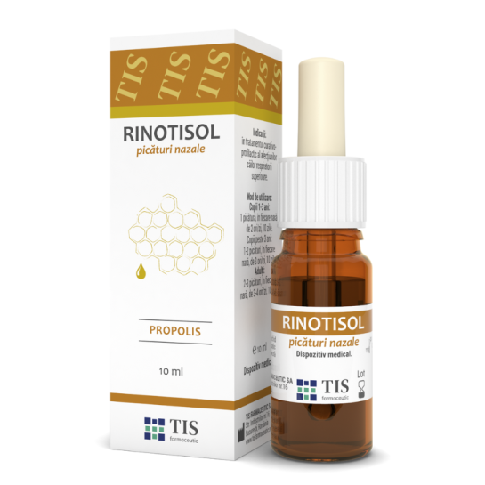 Rinotisol, picături nazale, 10 ml, Tis