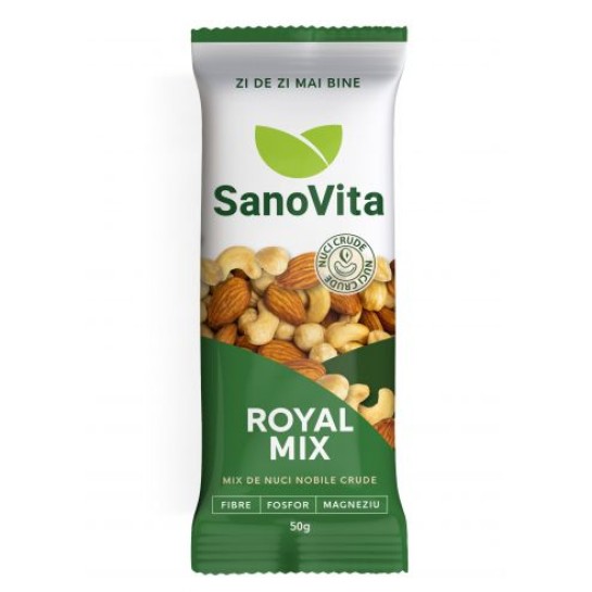 Royal Mix, mix de nuci nobile crude 50g, SanoVita