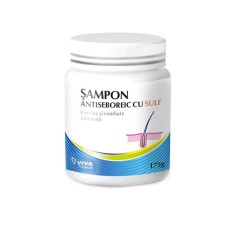Sampon antiseboreic cu sulf, 175 g, Viva Pharma