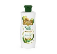 Sampon reparator si protector OMEGA Plus cu Omega 3, 6, 7, 9 & ulei de avocado, 300ml, Cosmetic Plant