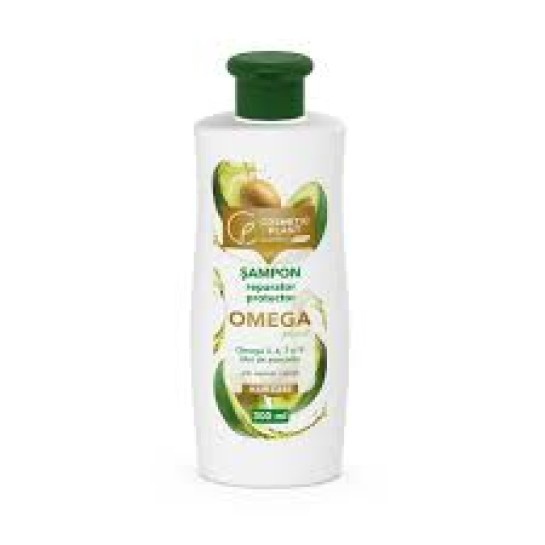 Sampon reparator si protector OMEGA Plus cu Omega 3, 6, 7, 9 & ulei de avocado, 300ml, Cosmetic Plant