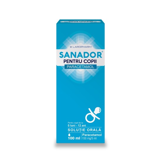 Sanador sirop pentru copii 150mg/5ml, 100ml, Laropharm