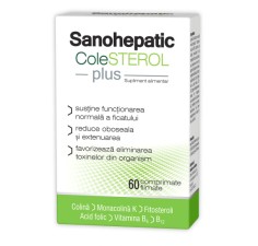 Sanohepatic Colesterol plus, 60 comprimate, Zdrovit