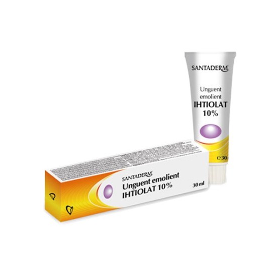 Santaderm unguent emolient ihtiolat 10%, 30 ml, Viva Pharma