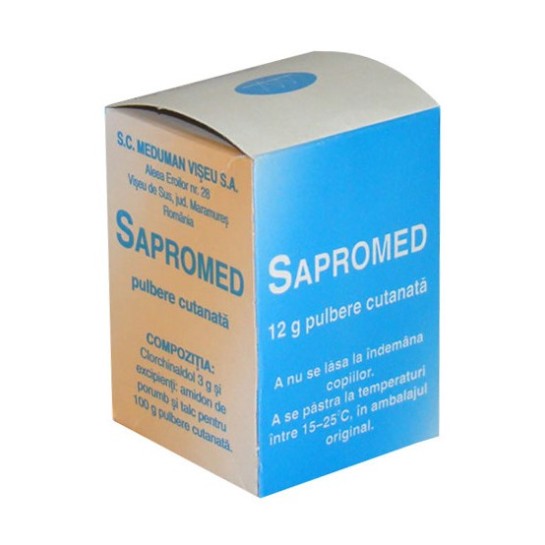 Sapromed 3%, pulbere cutanată, Meduman