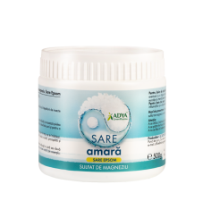 Sare amara Epsom, flacon cu 500g sulfat de magneziu cristale, Adya Green Pharma