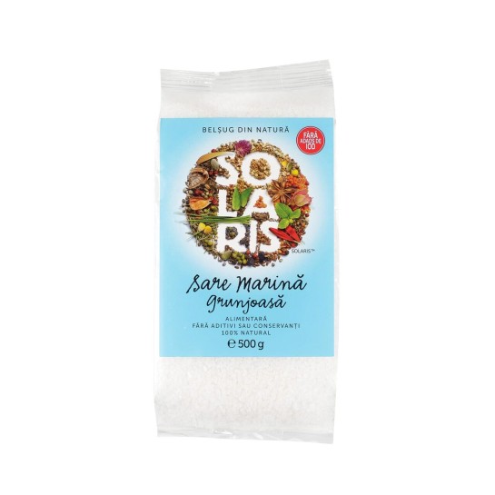 Sare marină grunjoasă 500g Solaris
