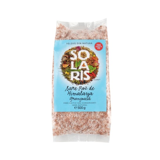 Sare roz de Himalaya grunjoasă 500g Solaris