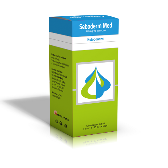 Seboderm Med, 20 mg/ml sampon, 120 ml, Slavia Pharm