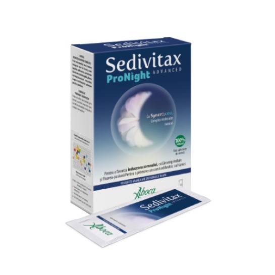 Sedivitax ProNight Advanced, 10 pliculete granulare Aboca