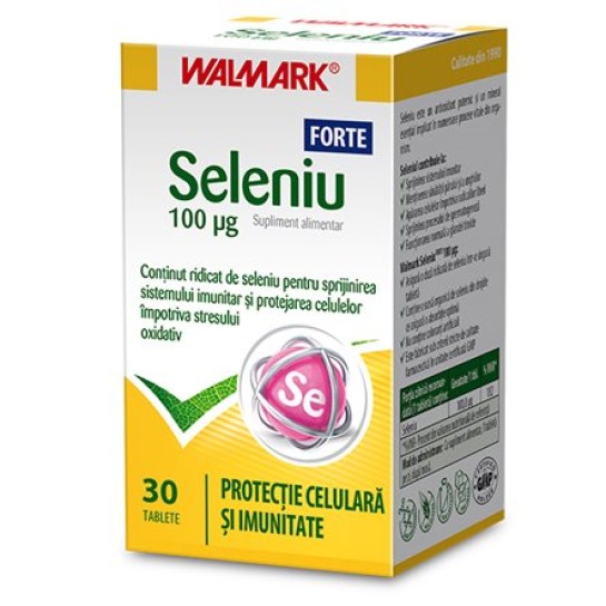 Seleniu forte 100 mcg, 30 tablete, Walmark