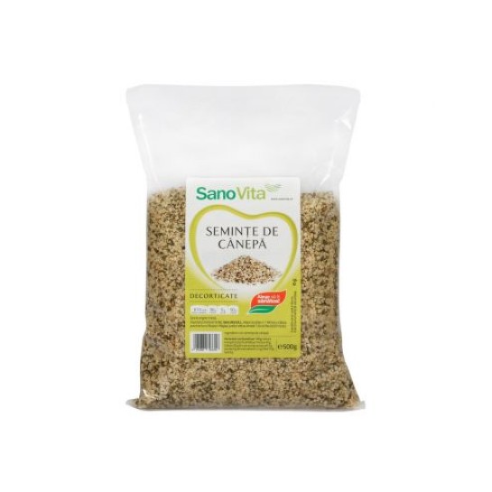 Seminte de canepă decorticată 500g, SanoVita