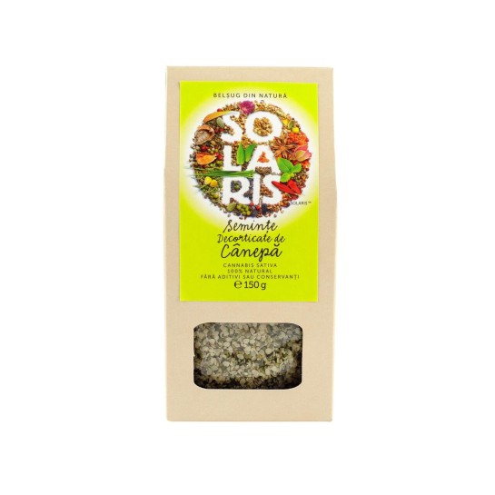 Seminte decorticate de canepa 150g Solaris
