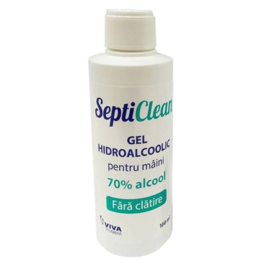 Septiclean gel hidroalcoolic maini, 100 ml, Viva Pharma