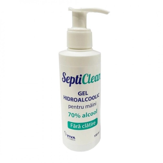 Septiclean gel hidroalcoolic maini, 150 ml, Viva Pharma