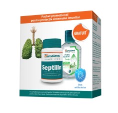 Septilin, 100 tablete + Gel igienizant Pure hands, 50 de ml, Himalaya