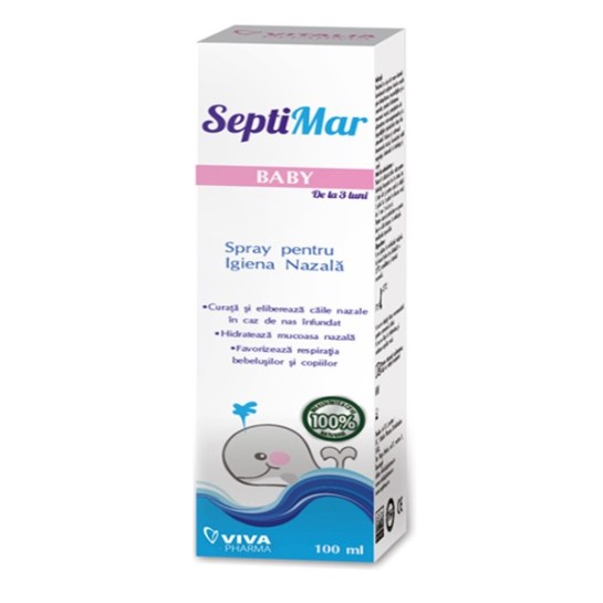 Septimar baby apă de mare izotonă, 100 ml, Viva Pharma
