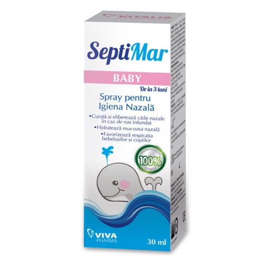 Septimar baby apă de mare izotonă, 30 ml, Viva Pharma