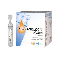 Ser fiziologic,  5ml, 20 monodoze, Hyllan