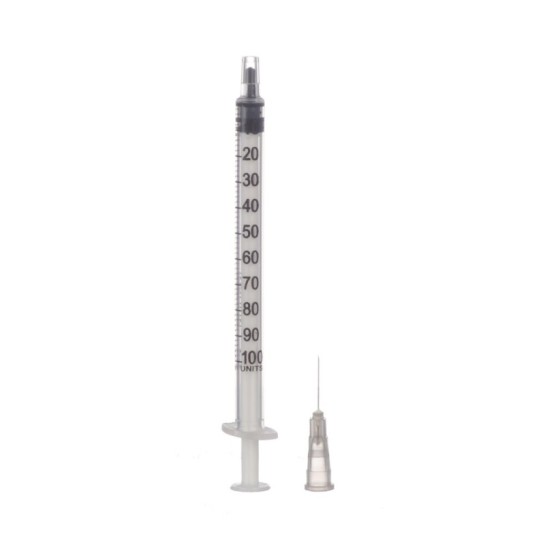 Seringă insulină ac detasabil 1ml, Minut