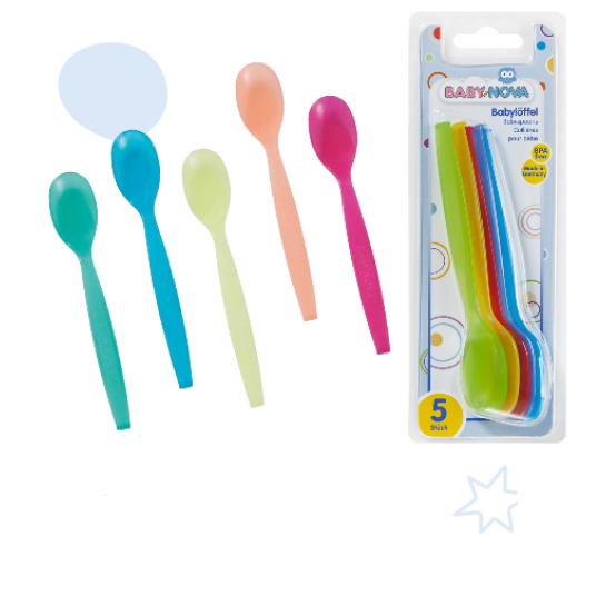 Set 5 lingurite plastic, Babynova