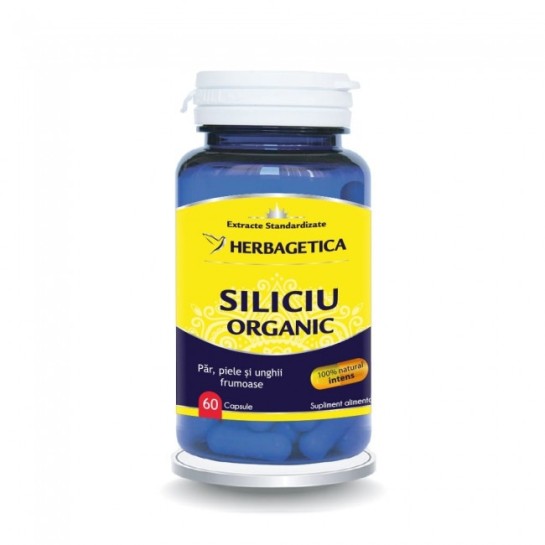 Siliciu organic 60 capsule, Herbagetica
