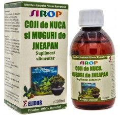 Sirop coji de nuca + jneapan, 200ml, Elidor